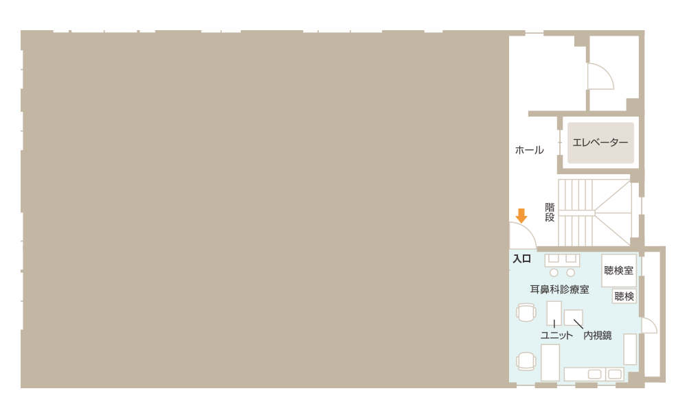 3F 耳鼻咽喉科診察室